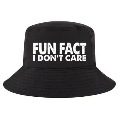 Fun Fact I Dont Care Funny Cool Comfort Performance Bucket Hat