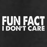 Fun Fact I Dont Care Funny Cool Comfort Performance Bucket Hat