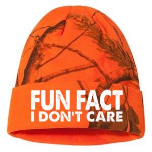 Fun Fact I Dont Care Funny Kati Licensed 12" Camo Beanie