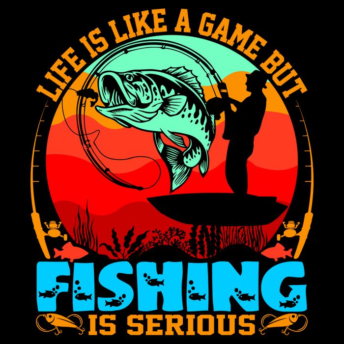 Funny Fishing Is Serious Cooling Performance Crew T-Shirt