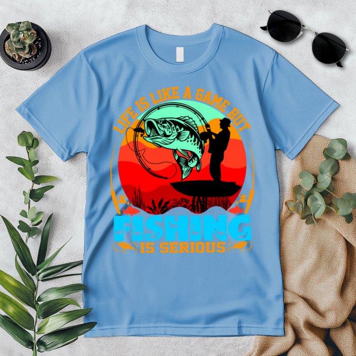 Funny Fishing Is Serious Premium T-Shirt