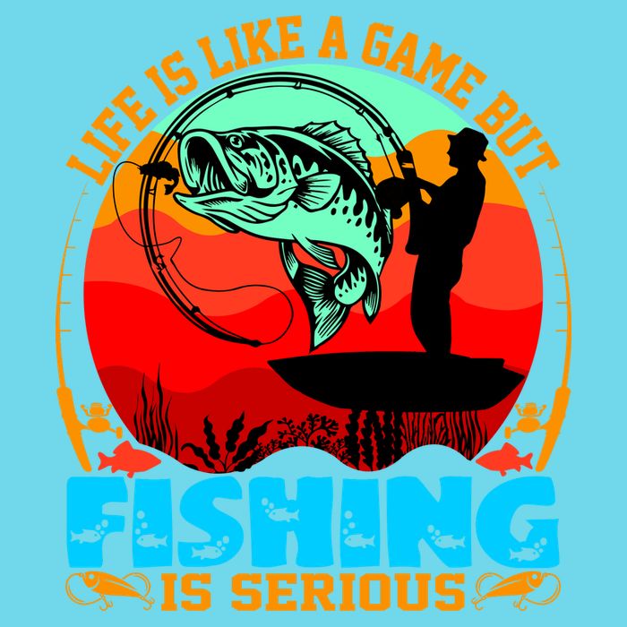 Funny Fishing Is Serious Premium T-Shirt