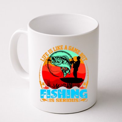 Funny Fishing Is Serious Coffee Mug