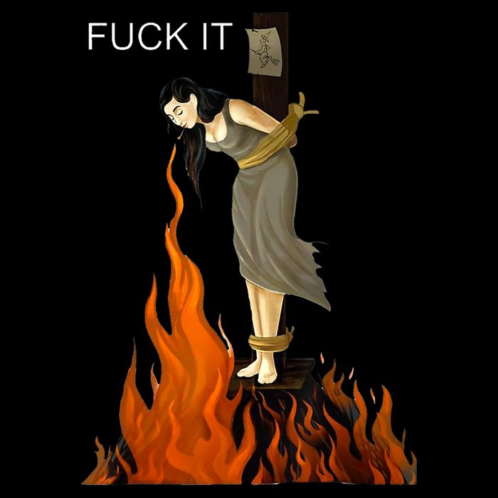 Funny Fuck It Witch Fuck It Witch On Fire Impact Tech Backpack