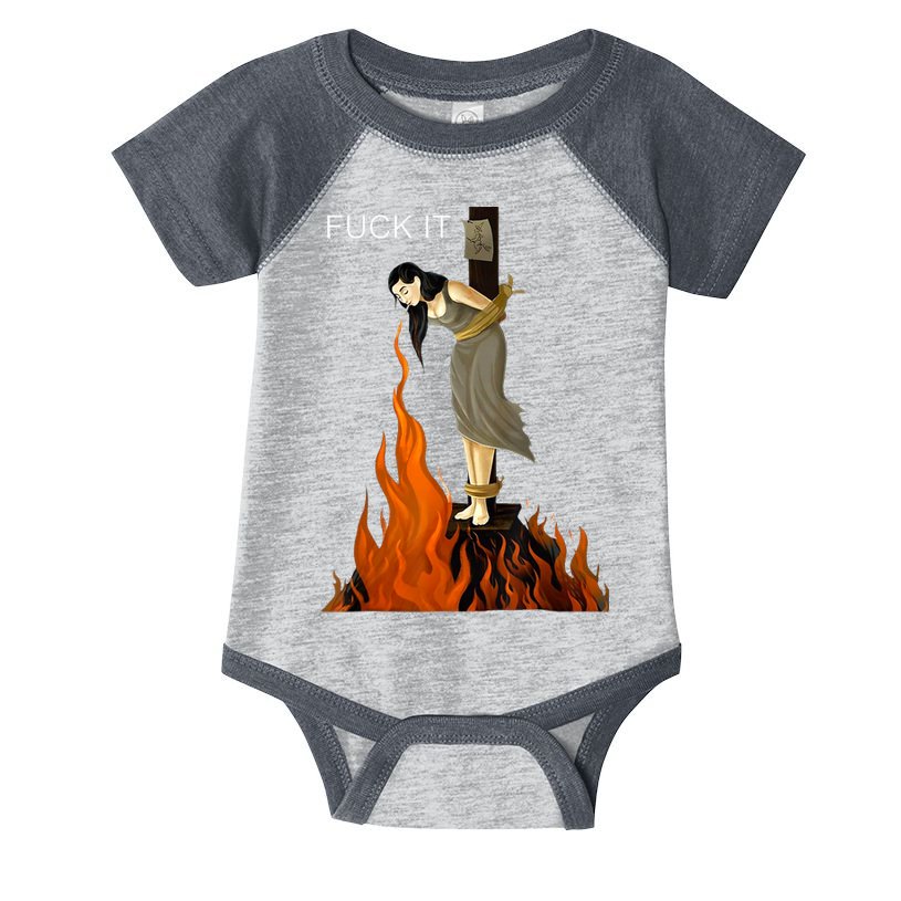 Funny Fuck It Witch Fuck It Witch On Fire Infant Baby Jersey Bodysuit