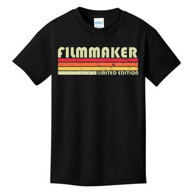 FILMMAKER Funny Job Title Profession Birthday Worker Idea Kids T-Shirt