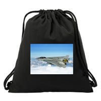 F14 Fighter Jet Drawstring Bag