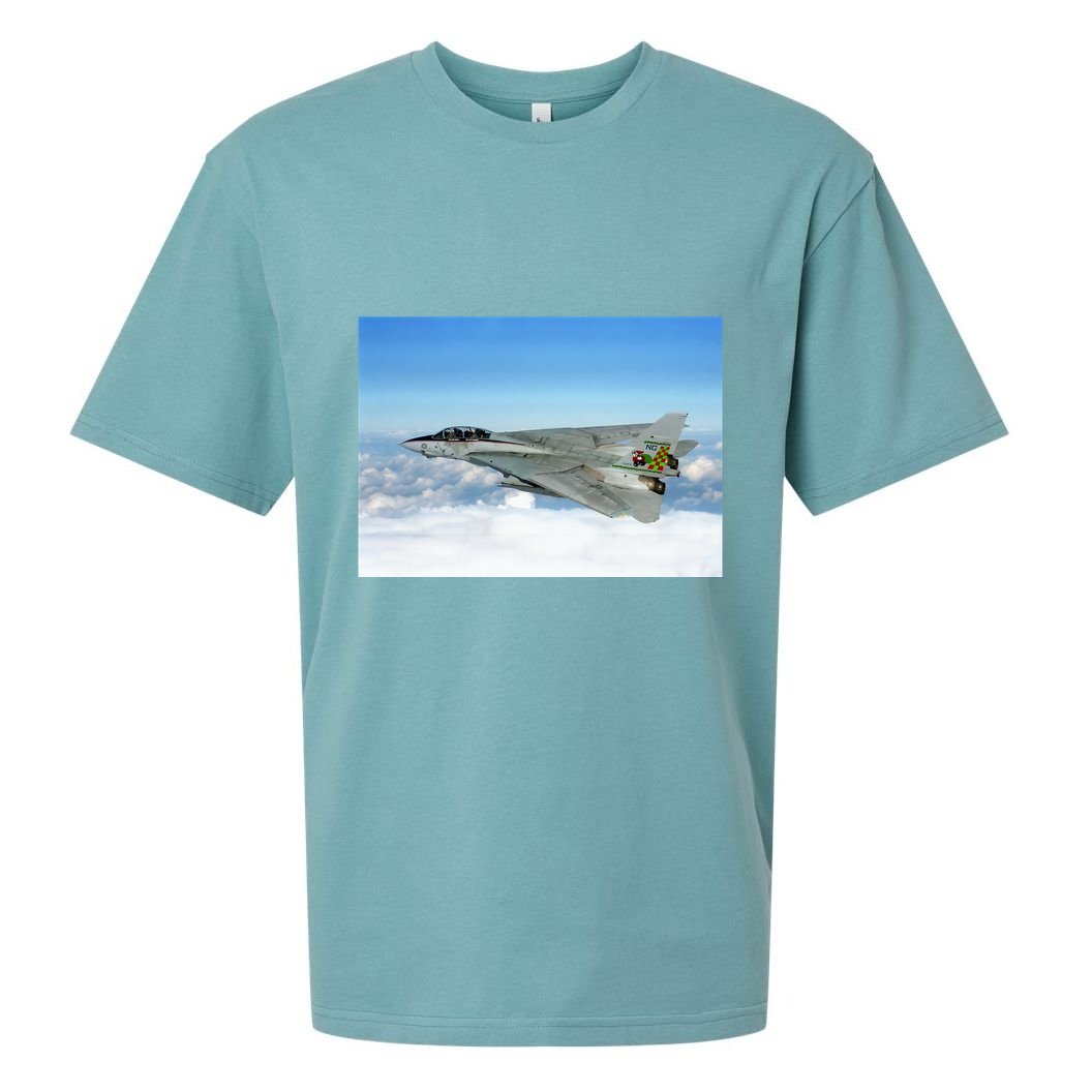 F14 Fighter Jet Sueded Cloud Jersey T-Shirt