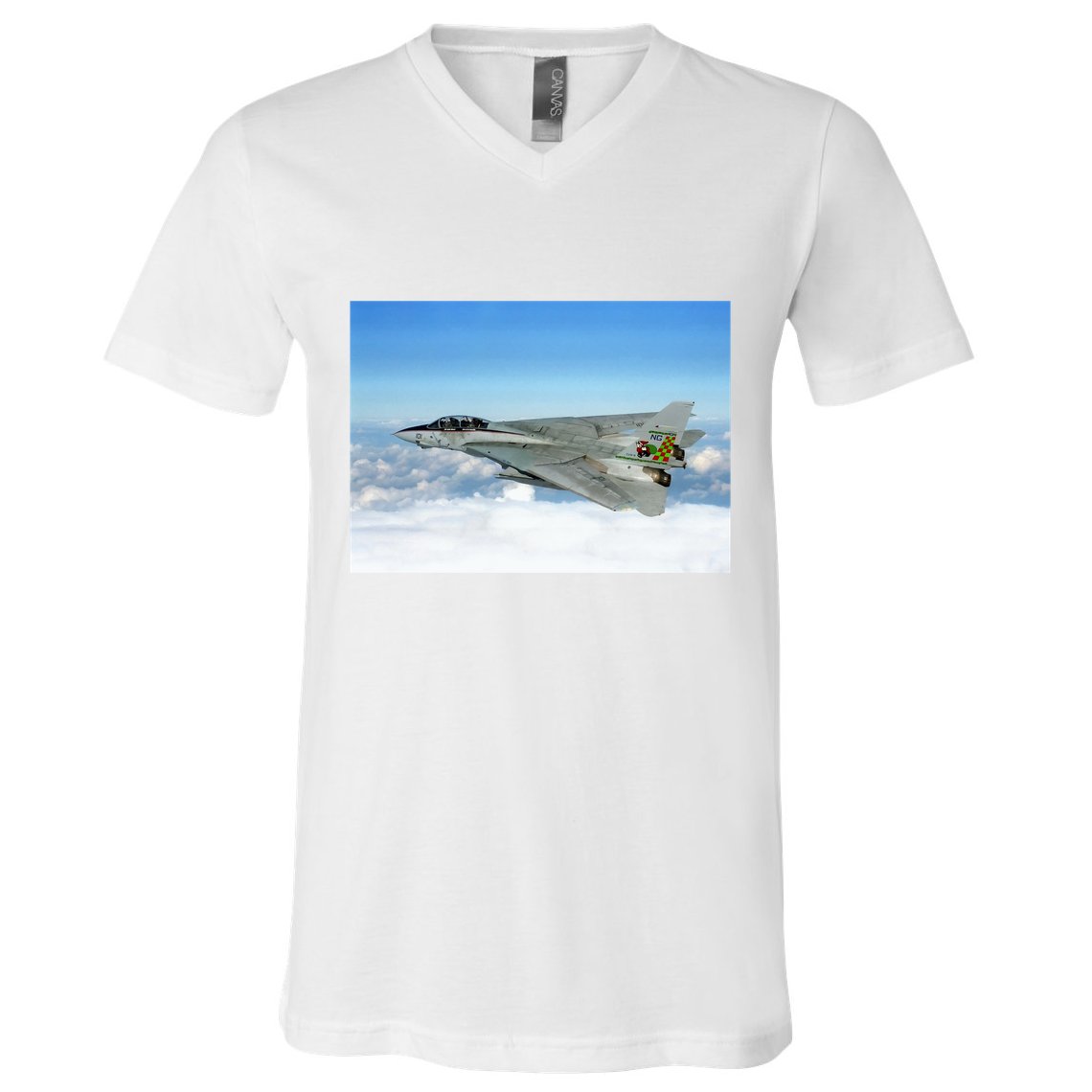 F14 Fighter Jet V-Neck T-Shirt