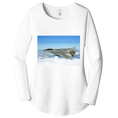 F14 Fighter Jet Women's Perfect Tri Tunic Long Sleeve Shirt