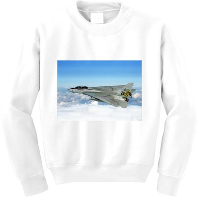 F14 Fighter Jet Kids Sweatshirt