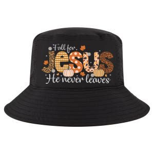 Fall For Jesus He Never Leaves Christian Thanksgiving Cool Comfort Performance Bucket Hat