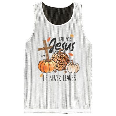 Fall For Jesus He Never Leaves Christian Thanksgiving Dinner Mesh Reversible Basketball Jersey Tank