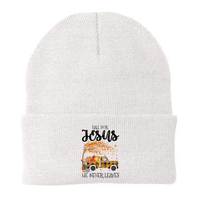 Fall For Jesus He Never Leaves Thanksgiving Cross Jesus Beanie