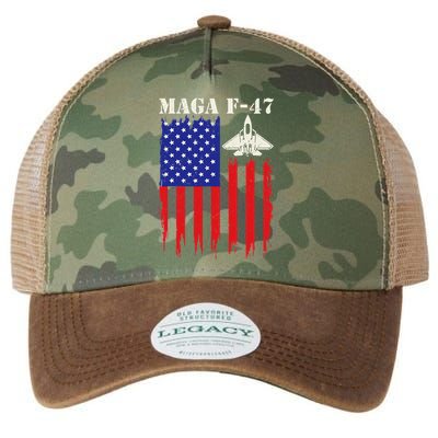 F47 Fighter Jet F-47 Jet Fighter Aircraft Us Flag Vintage Legacy Tie Dye Trucker Hat