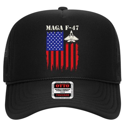 F47 Fighter Jet F-47 Jet Fighter Aircraft Us Flag Vintage Trucker Hat