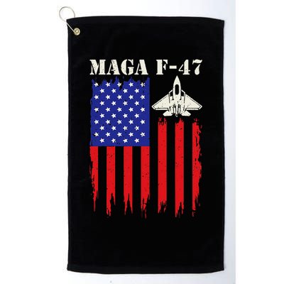 F47 Fighter Jet F-47 Jet Fighter Aircraft Us Flag Vintage Golf Towel