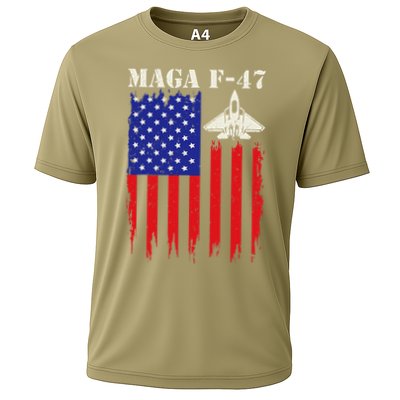 F47 Fighter Jet F-47 Jet Fighter Aircraft Us Flag Vintage Performance Shirt
