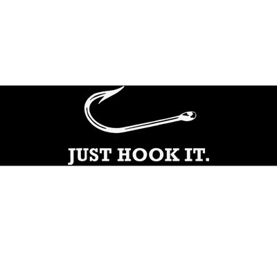 Funny Fisherman Just Hook It Bumper Sticker