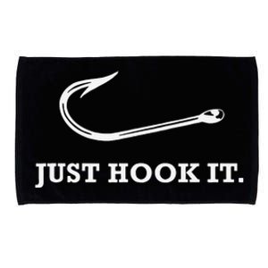 Funny Fisherman Just Hook It Microfiber Hand Towel