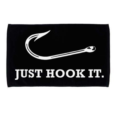 Funny Fisherman Just Hook It Microfiber Hand Towel