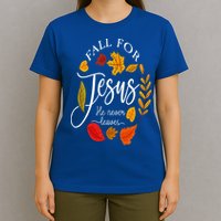 Fall For Jesus He Never Leaves Pumpkin Thanksgiving T-Shirt