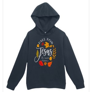 Fall For Jesus He Never Leaves Pumpkin Thanksgiving Urban Pullover Hoodie