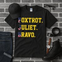 FJB Foxtrout Juliet Bravo USA Pro American America Tall T-Shirt