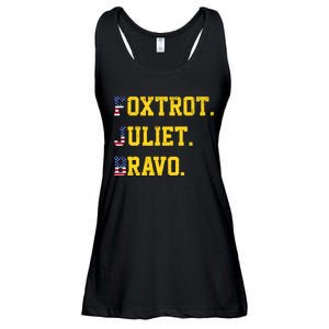 FJB Foxtrout Juliet Bravo USA Pro American America Ladies Essential Flowy Tank