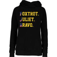 FJB Foxtrout Juliet Bravo USA Pro American America Womens Funnel Neck Pullover Hood