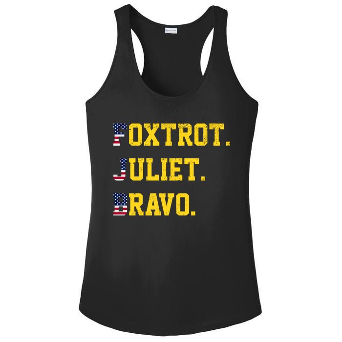 FJB Foxtrout Juliet Bravo USA Pro American America Ladies PosiCharge Competitor Racerback Tank