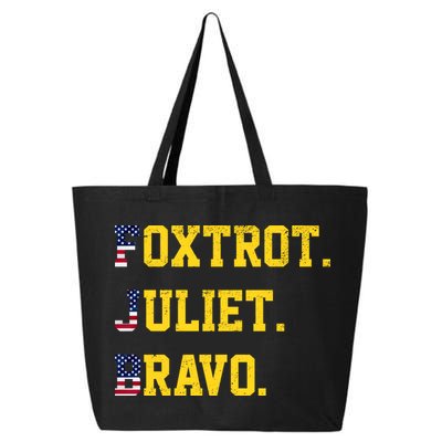 FJB Foxtrout Juliet Bravo USA Pro American America 25L Jumbo Tote
