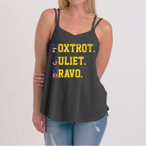 FJB Foxtrout Juliet Bravo USA Pro American America Women's Strappy Tank