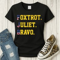 FJB Foxtrout Juliet Bravo USA Pro American America Womens T-Shirt