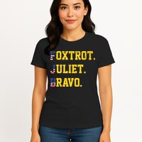 FJB Foxtrout Juliet Bravo USA Pro American America Womens T-Shirt