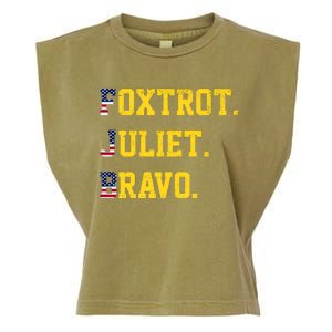 FJB Foxtrout Juliet Bravo USA Pro American America Garment-Dyed Women's Muscle Tee