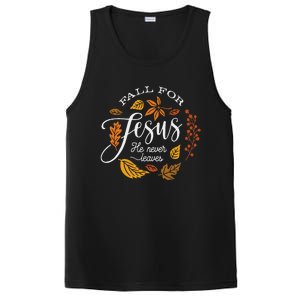 Fall For Jesus He Never Leaves PosiCharge Competitor Tank