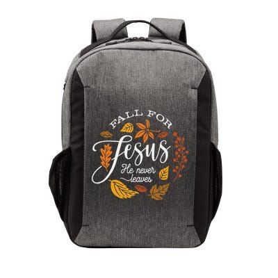 Fall For Jesus He Never Leaves Vector Backpack