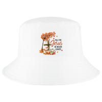 Fall For Jesus He Never Leaves Pumpkin Autumn Thanksgiving Cool Comfort Performance Bucket Hat