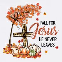 Fall For Jesus He Never Leaves Pumpkin Autumn Thanksgiving Cool Comfort Performance Bucket Hat