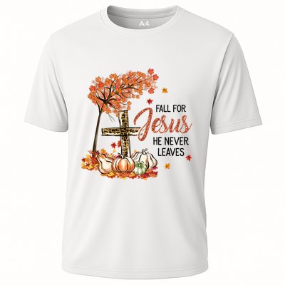 Fall For Jesus He Never Leaves Pumpkin Autumn Thanksgiving Performance Shirt