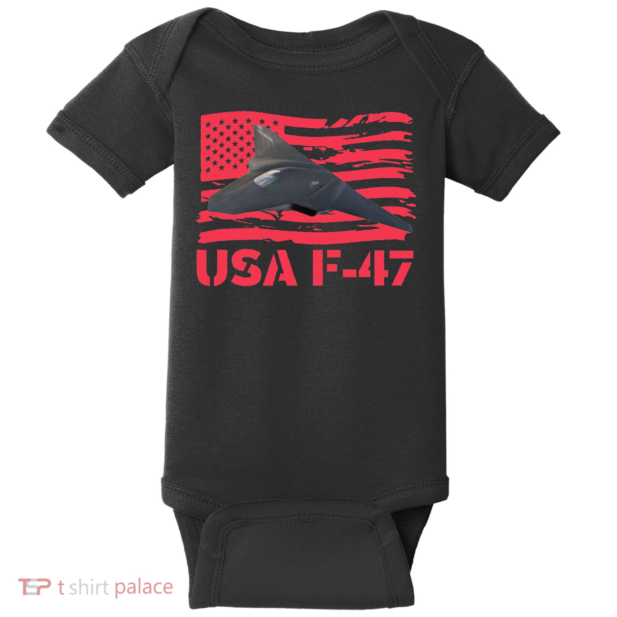 F-47 Fighter Jet F47 American Flag F 47 Women 2025 Baby Bodysuit