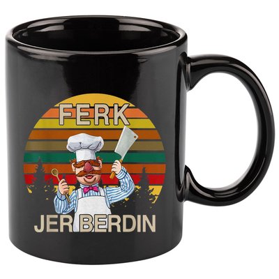 Funny Ferk Jer Berdin Retro Vintage Gift 11oz C Handle Ceramic Mug