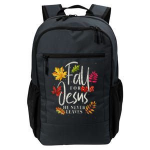 Fall For Jesus He Never Leaves Jesus Funny Gift Daily Commute Backpack