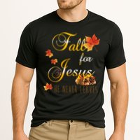 Fall For Jesus He Never Leaves Christian Autumn Season Cooling Performance Crew T-Shirt