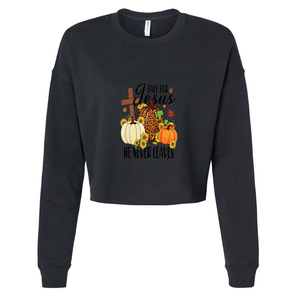 Fall For Jesus He Never Leaves Christian Autumn Thanksgiving  Cool Comfort Performance Bucket Hat