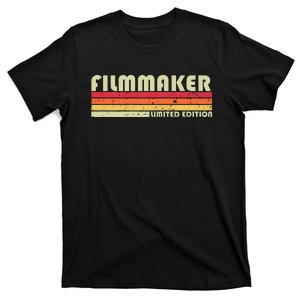 Filmmaker Funny Job Title Profession Birthday Worker Idea T-Shirt