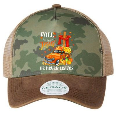 Fall For Jesus He Never Leaves Cross Jesus Christian Lover Legacy Tie Dye Trucker Hat