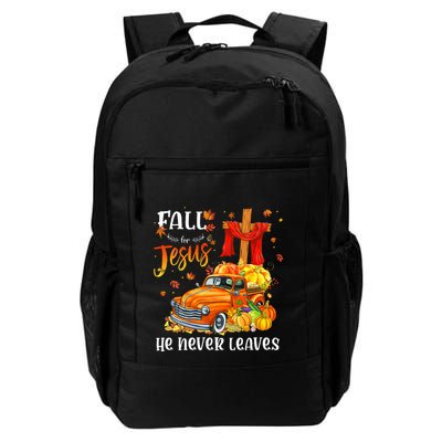 Fall For Jesus He Never Leaves Cross Jesus Christian Lover Backpack