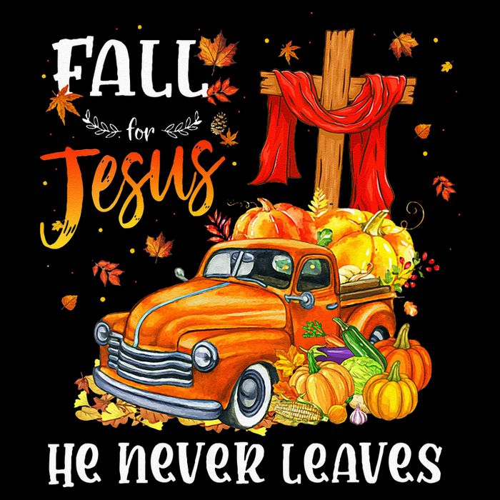 Fall For Jesus He Never Leaves Cross Jesus Christian Lover 7-Panel Snapback Hat